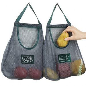 Sac de rangement mural créatif multi-usage en maille pour fruits et légumes, oignons et ail - Product Image 1