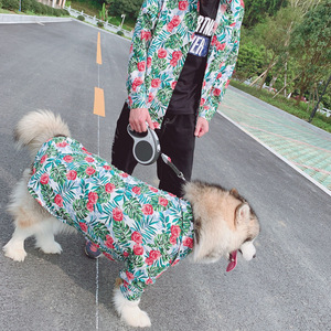 Camisas florales hawaianas para hombre, camisas de diseño familiar combinadas con perros medianos y grandes - Product Image 3