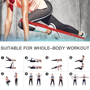 Bandes de Résistance Personnalisables <span class=keywords><strong>avec</strong></span> Logo – 5 Niveaux d'Entraînement pour Exercices de Traction – Bandes d'Exercice pour Hommes et Femmes <span class=keywords><strong>avec</strong></span> Accessoires - Product Image 4