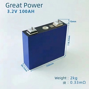 Batterie LiFePO4 prismatique rechargeable 100Ah 3.2V grande puissance, sans taxes, en stock UE, pour stockage et organisation domestiques - Product Image 1