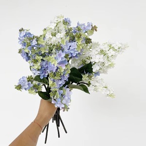 Arreglos de Decoración para el Hogar y Bodas en Color Blanco, Rosa, Azul y Lila, Flores Artificiales de Tela de Seda al por Mayor - Product Image 3
