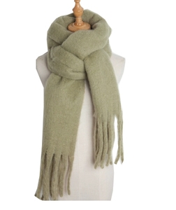 2025 <b>Women's</b> Autumn/<b>Winter</b> High-End Fringed Long <b>Scarf</b> in Solid Color - Product Image 5
