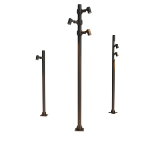 โคมไฟสวน โคมไฟภูมิทัศน์กลางแจ้ง โคมไฟเสาสูงโครงอะลูมิเนียมสำหรับชุมชน โคมไฟถนนพลังงานแสงอาทิตย์สำหรับสวนสาธารณะ ไฟ LED 3 เมตร 4 เมตร กันน้ำ - Product Image 1