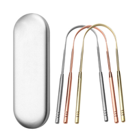 Nettoyeur de langue chirurgical 100% en acier inoxydable 304 brosse à langue pour les soins buccaux, améliore la mauvaise haleine et la haleine fraîche