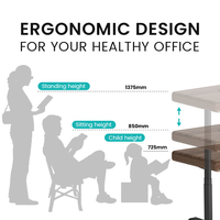 Ensemble de bureau de direction moderne haut de gamme en bois, réglable en hauteur, avec rangement, mobilier de luxe pour PDG et directeurs