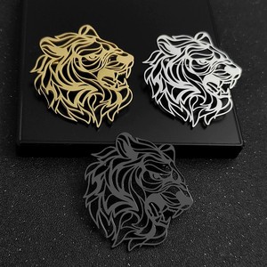 Vente Chaude en Gros Nouvelle Broche Tendance Creuse Simple en Alliage Motif Cheval pour Hommes - Product Image 4