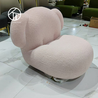 Fauteuil pivotant moderne et unique, style nordique, pour salon, chambre, bureau à domicile, canapé de sol en tissu pour la détente