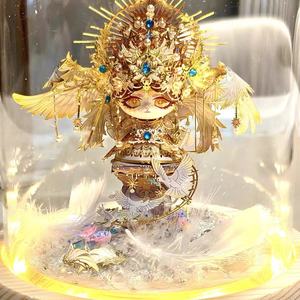Angel & Devil Metal Assembly 3D Puzzle Stereo Toy Decor Handmade DIY Valentine's Gift - Product Image 1