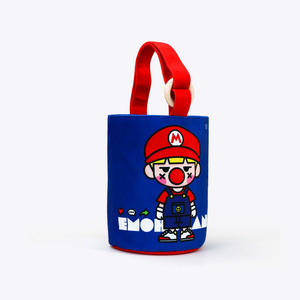 Bolsa <span class=keywords><strong>de</strong></span> Lona <span class=keywords><strong>con</strong></span> Personajes <span class=keywords><strong>de</strong></span> Dibujos Animados, <span class=keywords><strong>Bolso</strong></span> Tipo Tote Pequeño <span class=keywords><strong>con</strong></span> Asa <span class=keywords><strong>de</strong></span> Anillo <span class=keywords><strong>de</strong></span> <span class=keywords><strong>Madera</strong></span>, Mini <span class=keywords><strong>Bolso</strong></span> Ecológico para Regalo, Venta al Por Mayor - Product Image 4