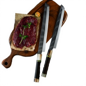 Hand Forged Damascus Chef <b>Knife</b> wood & Buffalo Horn Handle – Japanese Style Kitchen <b>Knives</b> for Meat, <b>Fish</b> & vegetables cutting - Product Image 3
