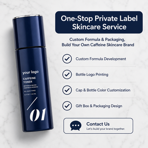 Tonique Purifiant Premium Marque Blanche Hydratant Affinant les Pores Soin de la Peau Fraîcheur Molécules Multi-Actives Tous Types de Peau Tonique à la Caféine - Product Image 3