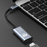 Carte de Capture Vidéo HDMI Type C vers HDMI Femelle, Adaptateur de Câble pour Enregistrement Vidéo de Jeu, Sortie 8K 4K 1080P 60Hz 30Hz
