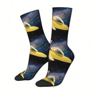 Calcetines personalizados de <span class=keywords><strong>Nicolas</strong></span> Cage con diseño de plátano, unisex, de moda, para vestir. - Product Image 2