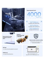 Graveur laser compact portable de 2e génération Plus, machine de gravure sur métal entièrement automatique avec refroidissement par air