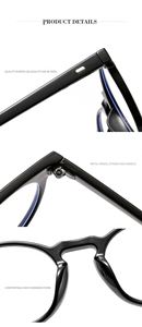 Nouvelle monture de lunettes de style Iron Man Donny rétro européen et américain, anti-lumière bleue, miroir plat en PC, 3358, lunettes tendance - Product Image 6