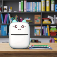 Printer Foto Mini Termal Portabel Berlabel CE Asli USB Android IOS Hitam Putih Resolusi 200 Kecepatan Cetak 30MMS untuk Penggunaan di Rumah