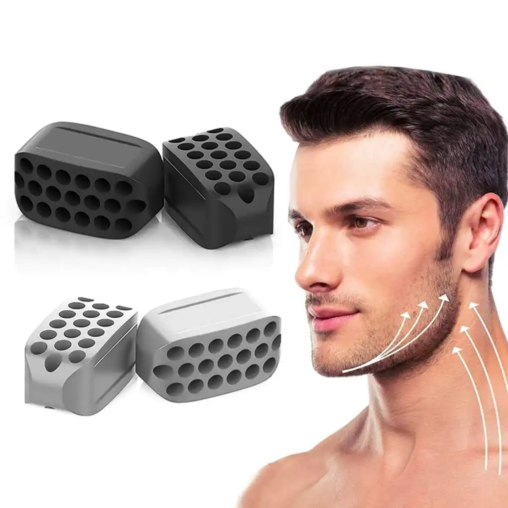 Esercitatore a mascella personalizzato massaggiatore in Silicone palla viso Muscle Jaw Trainer Chew Ball Jawline Exerciser