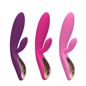 Vendita calda USB ricaricabile stimolatore clitorideo spinta orgasmo vibrazioni del pene massaggiatore ricarica magnetica bacchetta vibratore punto G - Product Image 2