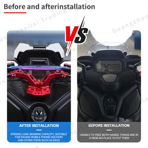 Accesorio de motocicleta CNC herramienta de equilibrio de aluminio grueso negro anticorrosión barra transversal <span class=keywords><strong>GPS</strong></span> para <span class=keywords><strong>XMAX</strong></span> 300 2020-2024 - Product Image 6