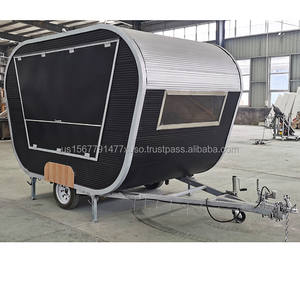 Kiosque en bois vintage Bar Café Remorque alimentaire Bar mobile Restaurant préfabriqué mobile Cuisine extérieure Food Truck - Product Image 4