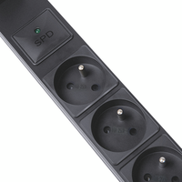 Multiprise PDU sur mesure OEM à montage vertical, 12 prises CEE7, boîtier métallique, interrupteur de sécurité, pour équipement de centre de données