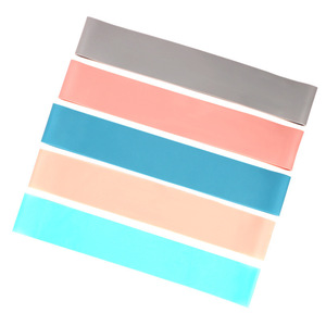 Bande de résistance TPE pour yoga, fitness, entraînement des fessiers, femmes, hommes, équipement d'exercice, couleurs macaron, écologique, réutilisable - Product Image 2