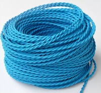 0.75 câble de textile de décor de fil électrique pour le câble tressé torsadé coloré de lumières de montage
