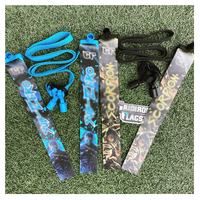 Drapeaux de ceinture pour enfants et adultes, PVC couleur pleine, double face, logo d'équipe personnalisé, entraînement sportif, drapeaux de ceinture de football
