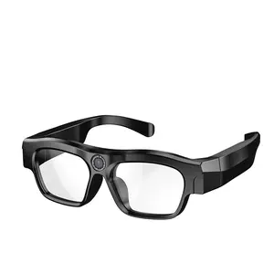 Cámara de vídeo inteligente con altavoz semiabierto, gafas inteligentes con dientes azules para grabación de alta definición, fotografía multifuncional