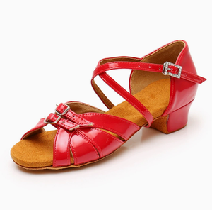 <span class=keywords><strong>Zapatos</strong></span> <span class=keywords><strong>de</strong></span> <span class=keywords><strong>Baile</strong></span> Latino para Mujer, Diseño Peep Toe con Doble Hebilla y Tiras Cruzadas, Tacón Cuadrado, Suela <span class=keywords><strong>de</strong></span> Gamuza, para <span class=keywords><strong>Salsa</strong></span> y Entrenamiento - Product Image 6