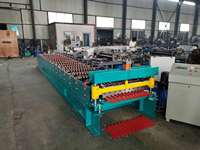 0.3mm -0.8mm 1000mm Largeur Couleur Acier Ppgi Zinc Toit Feuille Rouleau Ondulé Formant La Machine Ondulé Ondulé Faisant La Machine