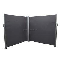 Parasol de jardin extérieur pliable, écran pare-vent, séparateur d'intimité, auvent rétractable double face