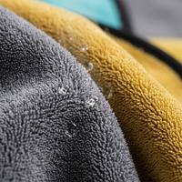 Tavelya OEM Chiffon de nettoyage en microfibre personnalisé avec logo, sans rayures, sans peluches, super absorbant, 16x16 pouces, pour vitres de voiture et cuisine