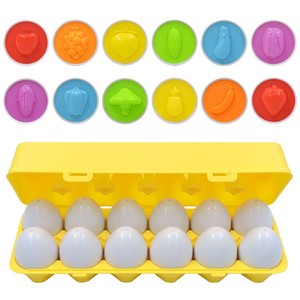 <span class=keywords><strong>Jouet</strong></span> éducatif pour la petite enfance, puzzle d'appariement pour bébé, reconnaissance des couleurs et des formes, <span class=keywords><strong>jouet</strong></span> d'imitation Montessori, œuf - Product Image 1