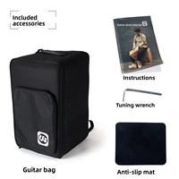 Cajon en bois à tension réglable, double tonalité, avec subwoofer et tabouret pour percussion manuelle