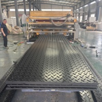 Tapis de protection du sol en HDPE pour équipement lourd, installation facile, tapis d'accès