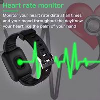 Montre connectée avec écran LCD couleur, suivi d'activité, fréquence cardiaque, tension artérielle, compatible Android, en plastique, pour le sport et l'exercice