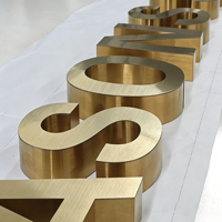 Enseigne LED 3D personnalisée en métal pour extérieur, lettres lumineuses pour entreprises, enseignes électroniques numériques illuminées pour boutiques de parfums, bannière de magasin