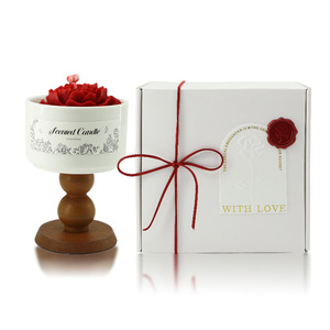 Cofanetto Regalo Candela Aromatica Stile Francese con Ornamenti in Ceramica Fatti <span class=keywords><strong>a</strong></span> Mano, Regalo Romantico di Alta Gamma <span class=keywords><strong>per</strong></span> <span class=keywords><strong>San</strong></span> <span class=keywords><strong>Valentino</strong></span> e 8 Marzo - Product Image 5