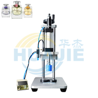 HUAJIE Machine pneumatique de bureau à sertir manuelle pour bouteille de parfum Équipement cosmétique