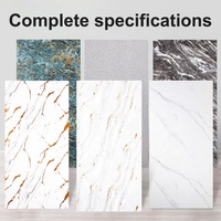 Panneau mural en PVC marbré moderne à haute brillance 8 mm 5 mm pour villa, protection UV décorative pour la décoration