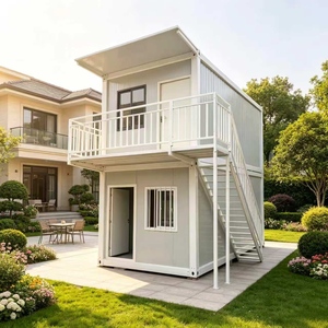 Casa Contenedor Prefabricada Modular de 20 pies, de Dos Pisos, Transpirable, de Estilo Moderno, Rectangular, de Ensamblaje Rápido, Solución Completa - Product Image 3