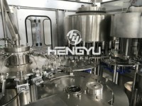 Machine de remplissage d'eau en bouteille PET 7000 BPH compatible IoT avec support à distance, remplisseuse 3-en-1 pour projets d'eau minérale