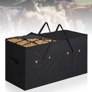 Échantillon gratuit Sacs à foin pour chevaux en nylon équestre grande capacité Sacs à filet suspendus pour l'extérieur pour le stockage de foin - Product Image 1