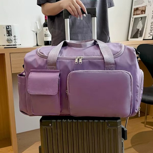 กระเป๋าเดินทางขนาดใหญ่แบบขายส่ง มีช่องใส่รองเท้า กระเป๋าออกกำลังกาย โพลีเอสเตอร์ สะพายไหล่หรือถือได้ - Product Image 5