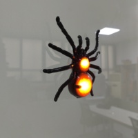 Nouvel arrivage jouets led fête clignotant jouet enfants halloween fête farces fenêtre d'aspiration lumineuse araignée