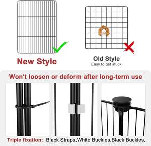 Gabbia per Porcellini d'India e Conigli Tresbro, 14 Pannelli, Triplo Fissaggio, Rivestimento in PVC Impermeabile, Ganci a Movimento Singolo, Uso Interno Tutte le Stagioni, Cina - Product Image 6