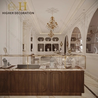 Vitrine en verre à succès pour bijoux, présentoir de bijouterie, décoration de magasin de mode, vitrine verrouillable pour bijoux
