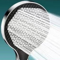 Pommeau de Douche Portable en ABS Moulé par Injection, Design Moderne et Minimaliste, 4 Modes de Jet, Massage Pluie Haute Pression