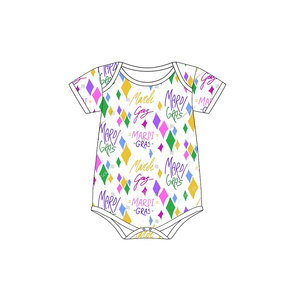Chemisier de printemps pour enfants Mardi Gras personnalisé robe polo en coton pour <span class=keywords><strong>soeur</strong></span> assortie chemise douce 2 pièces ensembles de hauts tenues pour petites filles - Product Image 4